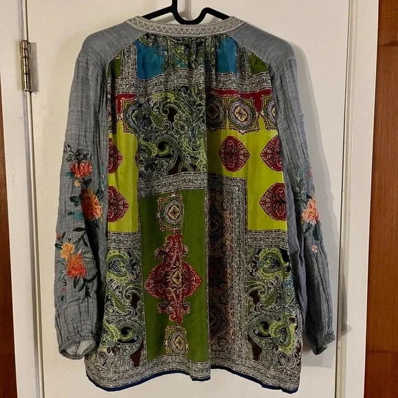 Johnny Was Norah Effortless Peasant Blouse - Picture 4 of 9